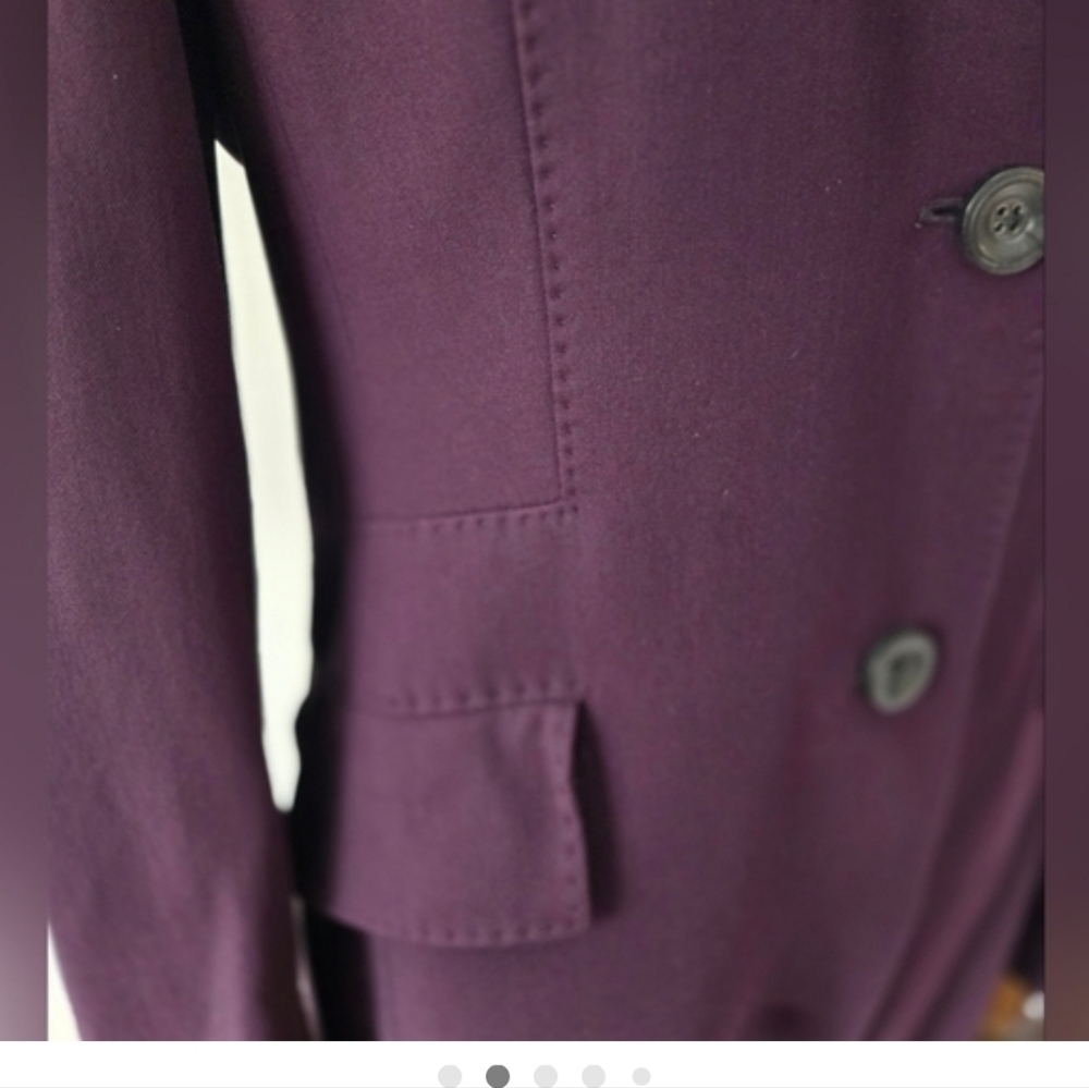 Louis Feraud Dark Purple Blazer - Picture 2 of 9